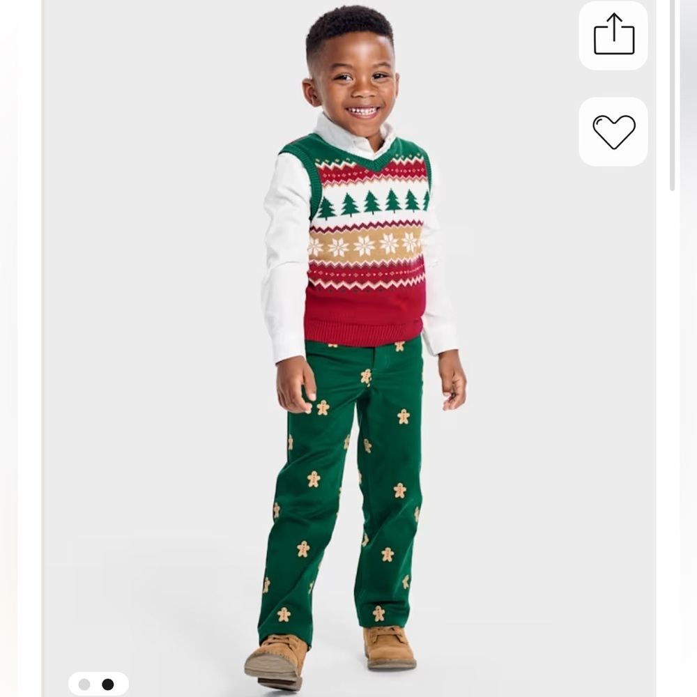 Gymboree Fair Isle Holiday Christmas Vest 3t NEW